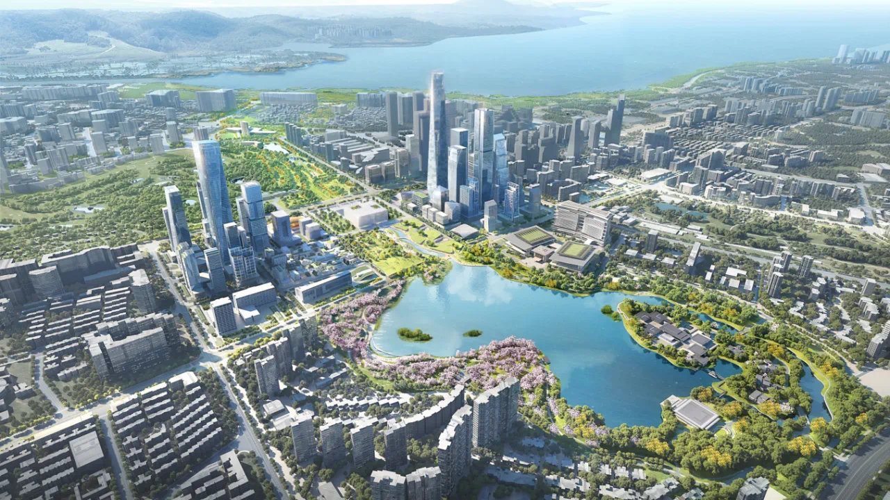 香蜜湖金融中心效果图 | 图源：深圳发布